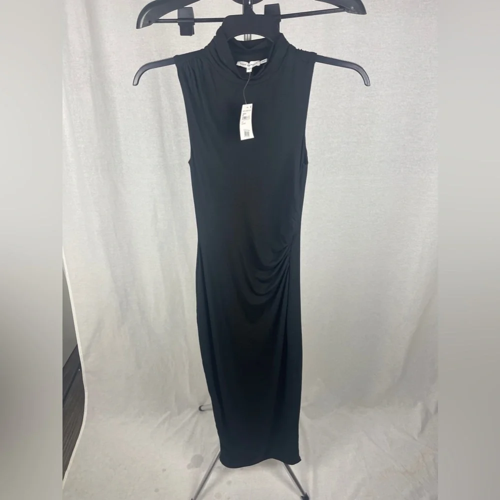 GOOD AMERICAN Good Touch Sleeveless Turtleneck Body-Con Midi Dress size … - Picture 2 of 5